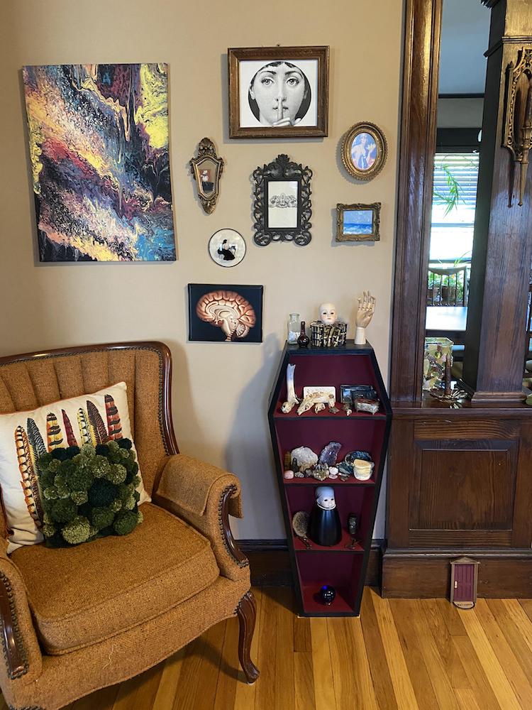 Woman Installs DIY Outlet Cover That Looks Like a Dollhouse Door