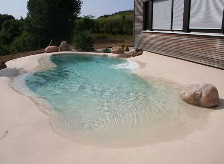 Sand Pool Design Idea Creates a Sandy Oasis in Your Backyard