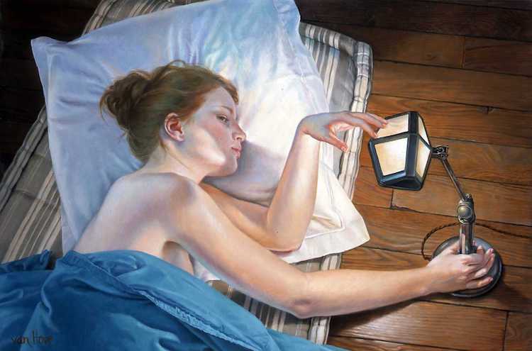 Romantic Paintings of Women by Francine Van Hove