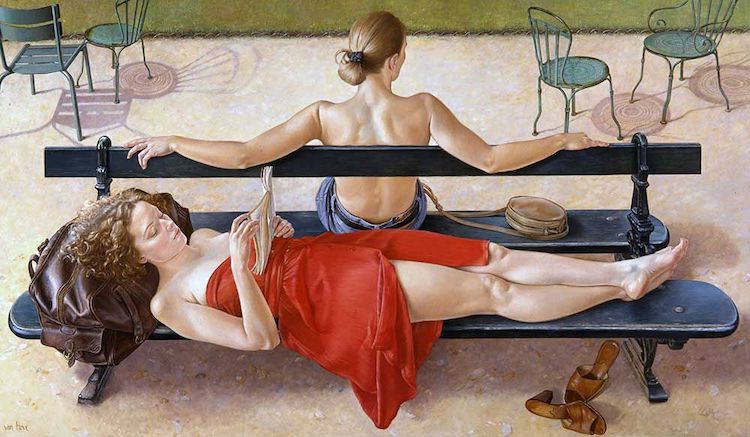 Romantic Paintings of Women by Francine Van Hove