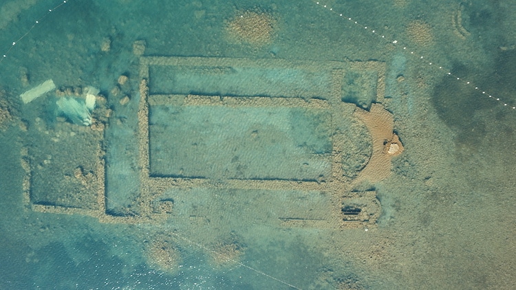 Underwater Basilica in Lake Iznik, Turkey