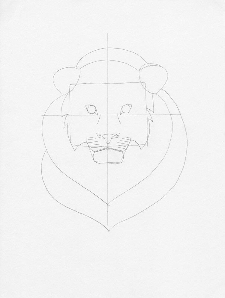 How To Draw Lion face Emoji Step by Step - [9 Easy Phase]