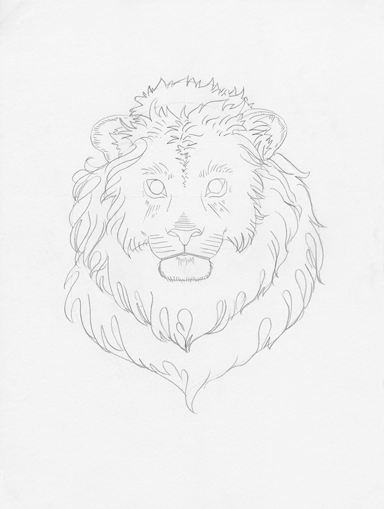 Lion Drawing Line art Sketch lion mammal pencil face png  PNGWing