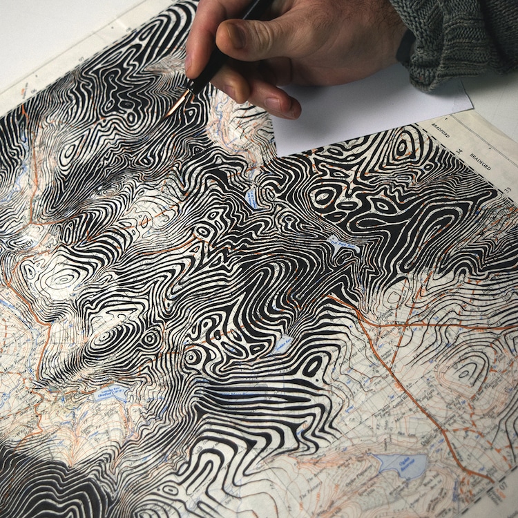 Map Art by Ed Fairburn