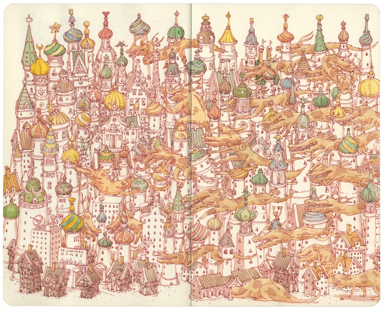 Sketchbook Art by Mattias Adolfsson