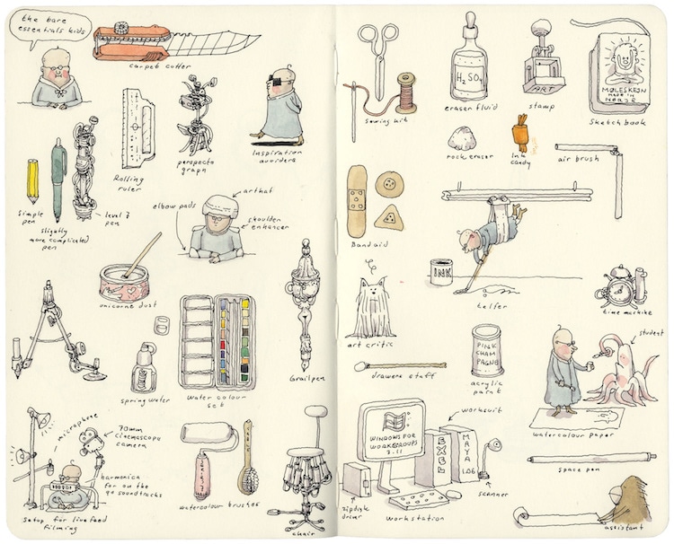 Sketchbook Art by Mattias Adolfsson