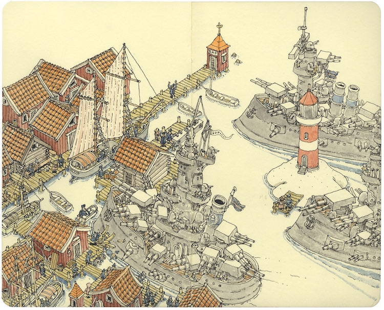 Sketchbook Art by Mattias Adolfsson