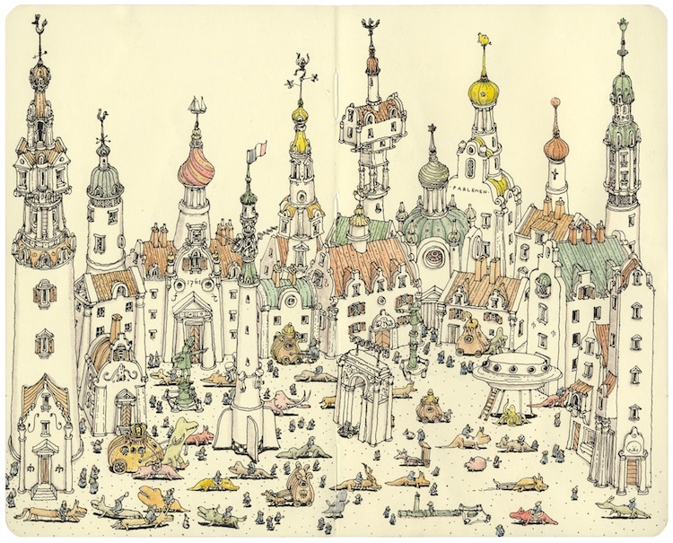 Sketchbook Art by Mattias Adolfsson