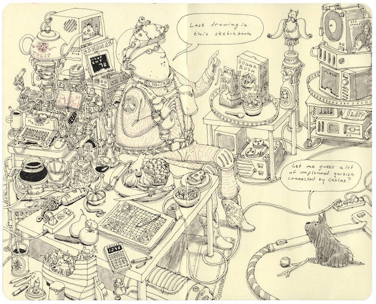 Sketchbook Art by Mattias Adolfsson