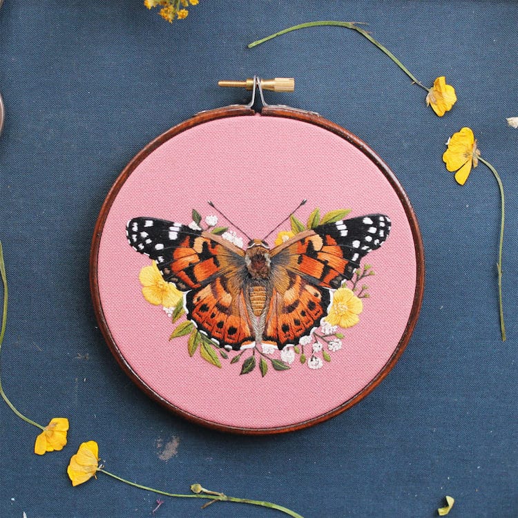 Needle Painting Embroidery by Emillie Ferris