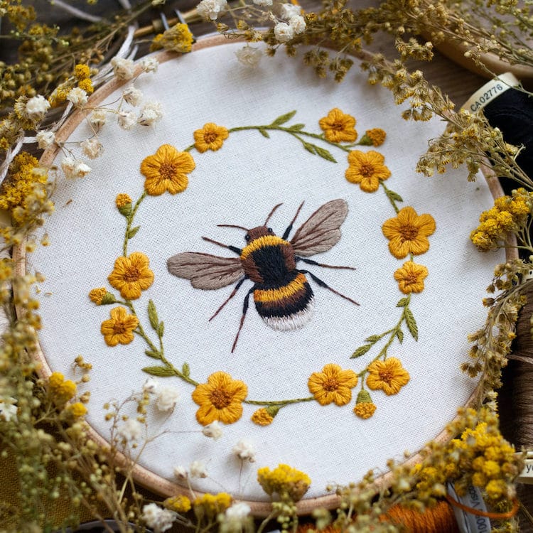 Moth Embroidery by Emillie Ferris