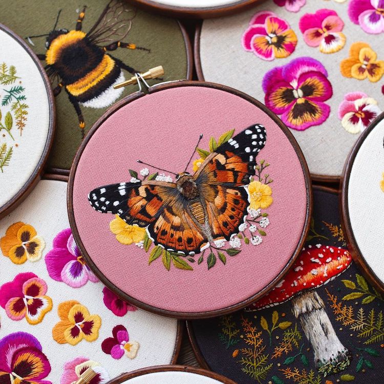 Needle Painting Embroidery by Emillie Ferris