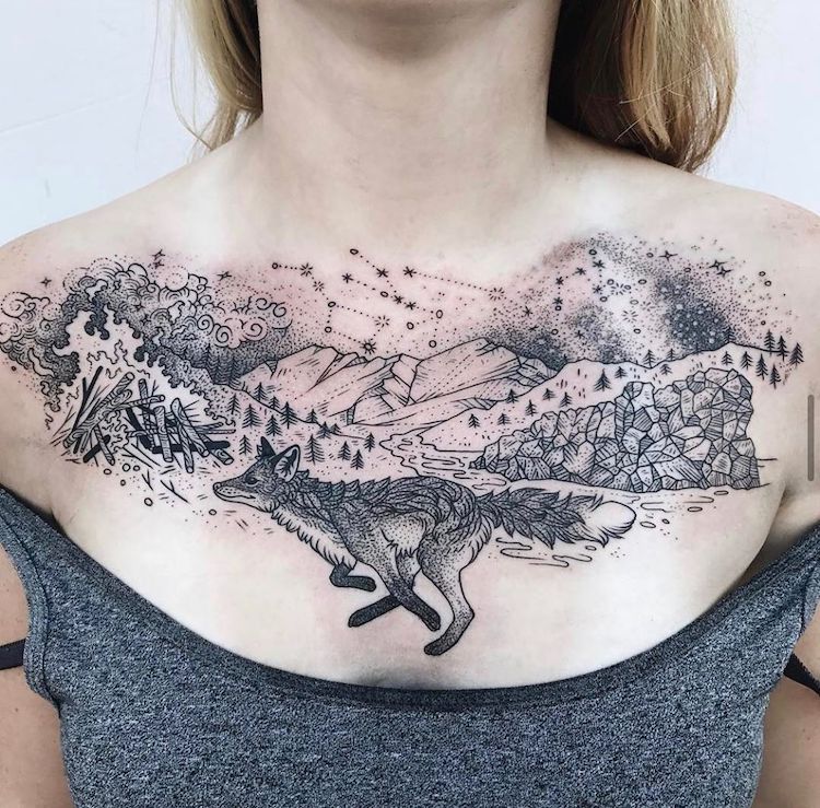 42 Most Beautiful Chest Tattoos for Women  PROJAQK