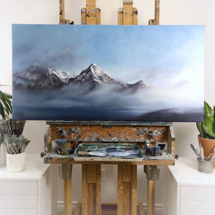 Pinturas de paisagens realistas por Sarah McKendry