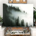 Landscape Paintings Capture the Misty Forests of British Columbia