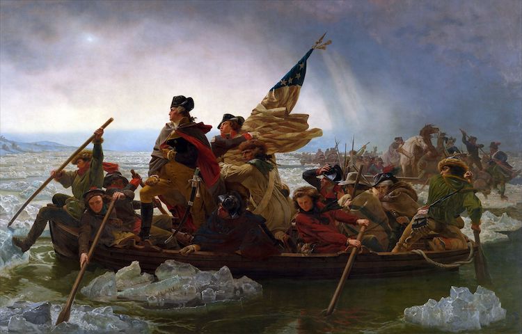 Washington cruzando el Delaware