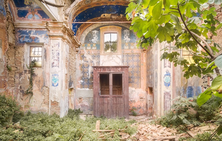 Abandoned Church Overrun by Nature