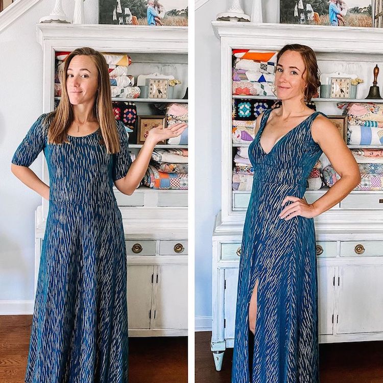 Photos Show How a Seamstress Transforms Thrift Store Clothes