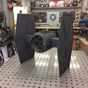 Craftsman Makes Outdoor Fire Pit Inspired by a 'Star Wars' TIE Fighter