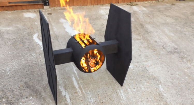 Craftsman Makes Outdoor Fire Pit, Star Wars Outdoor Fire Pit