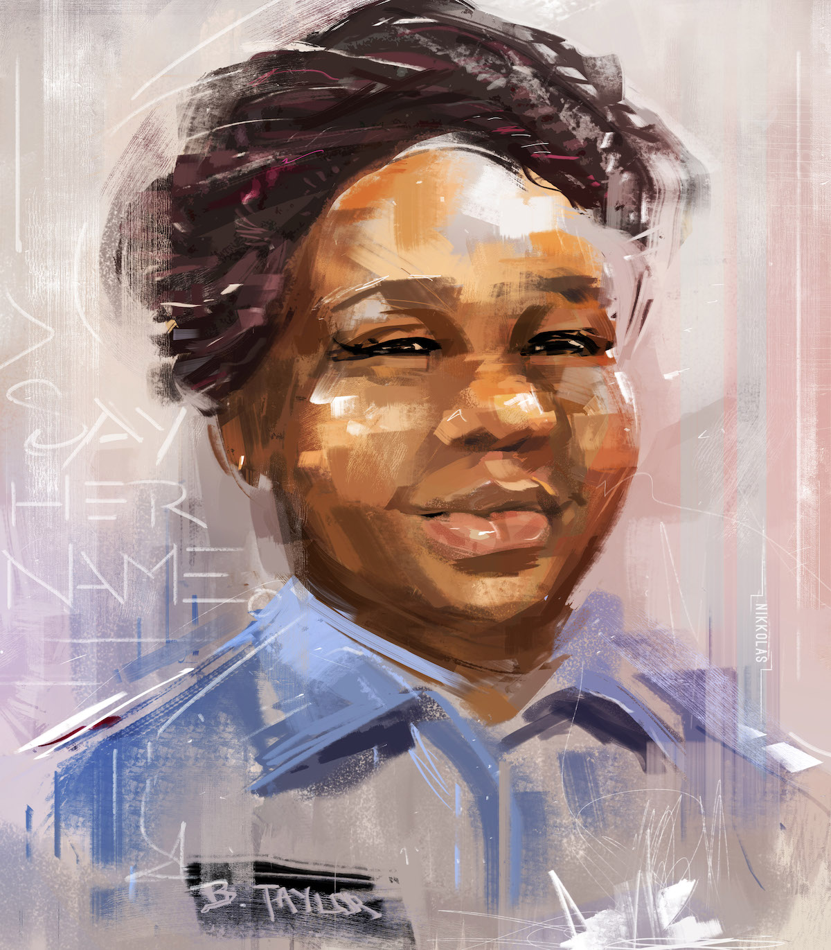 arte de Black Lives Matter por Nikkolas Smith
