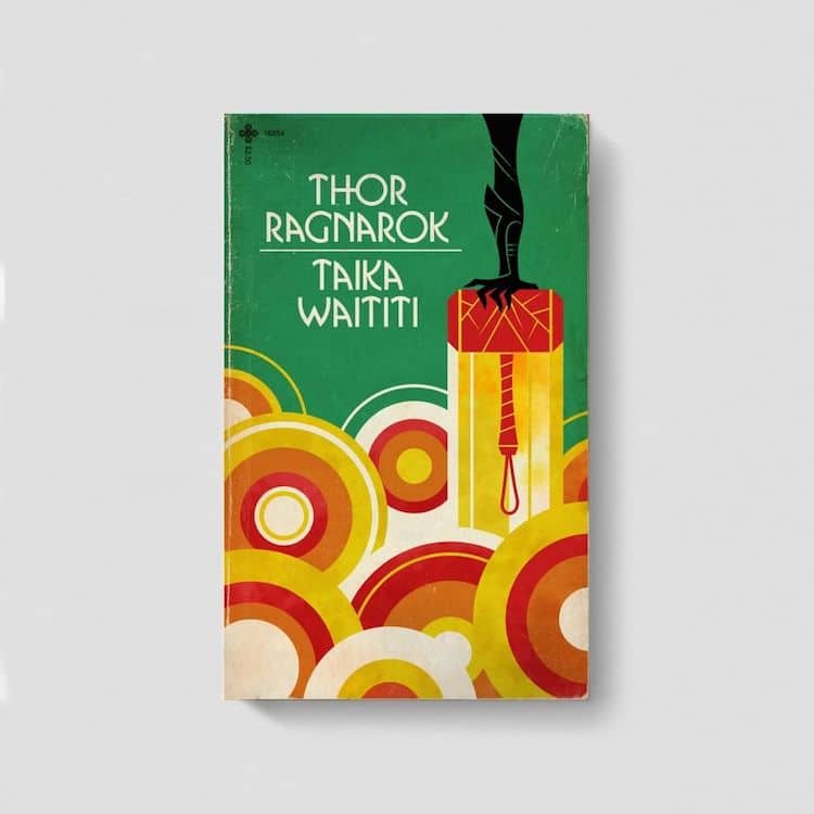 Thor Ragnarok as Old Books by Matt Stevens