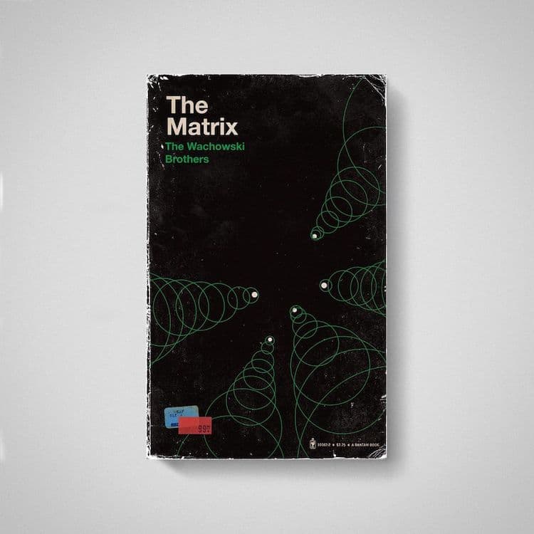 The Matrix Movies as Old Books by Matt Stevens