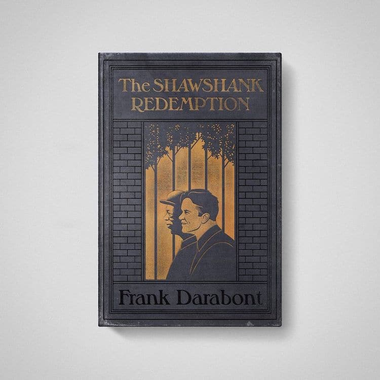 Shawshank Redemption as Old Books by Matt Stevens