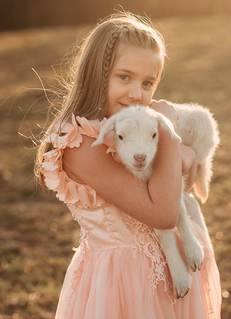 Children With Baby Animal Photos