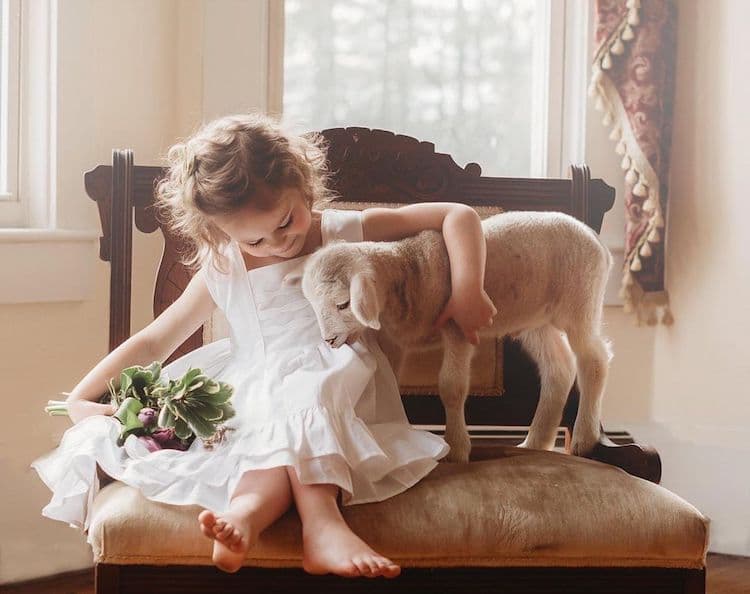 Fotos de niños con animales por Andrea Martin
