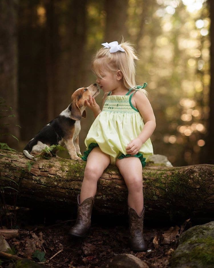 Adorable Children With Baby Animal Photos Showcase Sweet Bonds