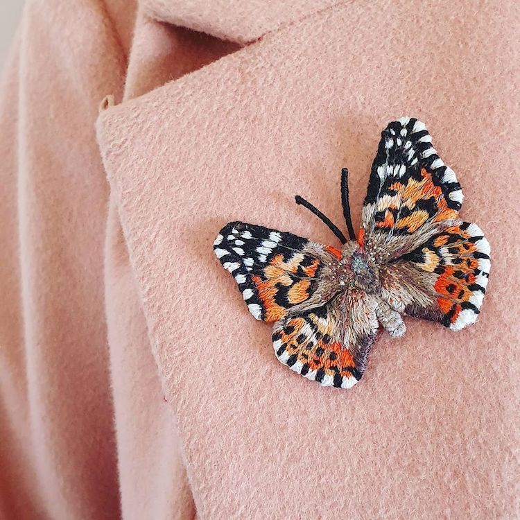 Butterfly Embroidery by Georgie Emery