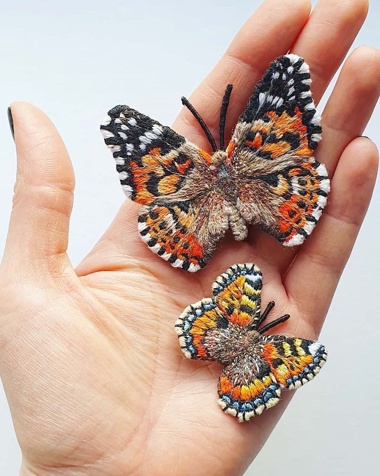 Butterfly Embroidery by Georgie Emery