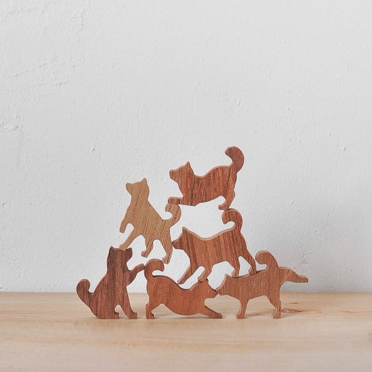 Wooden Carving Dog Puzzle, Special-shaped Animal Jigsaw Puzzle