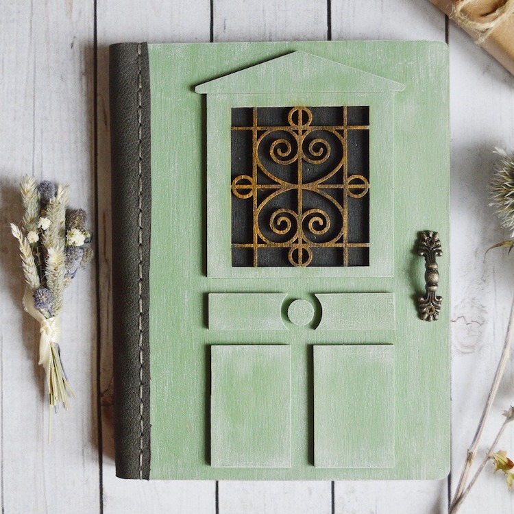 Wooden Door Journals by Walking Fish