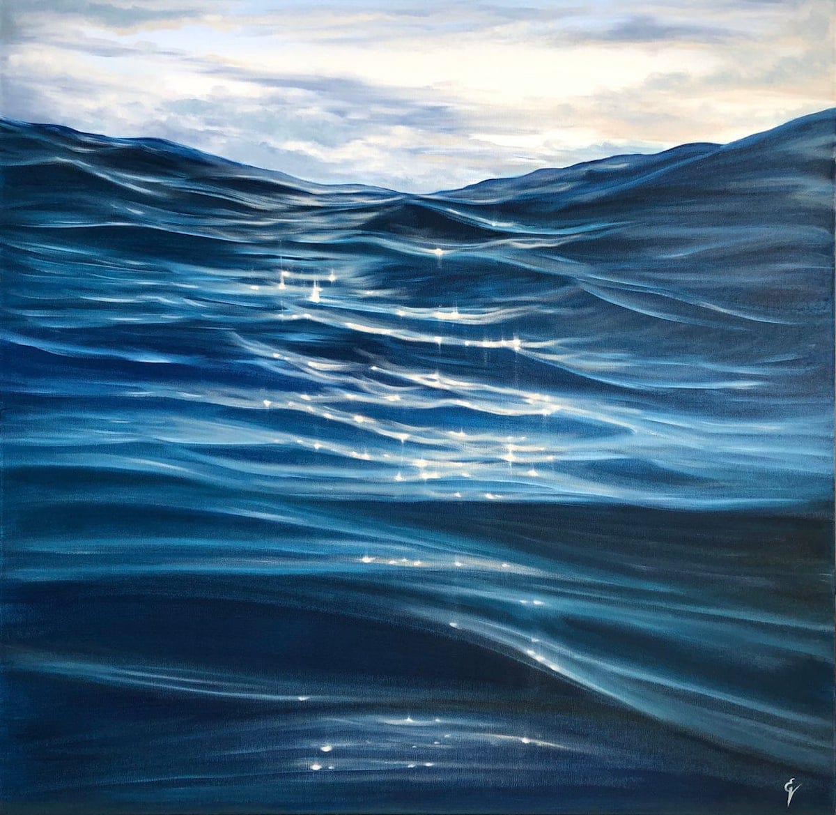 Painting of Water by Eva Volf