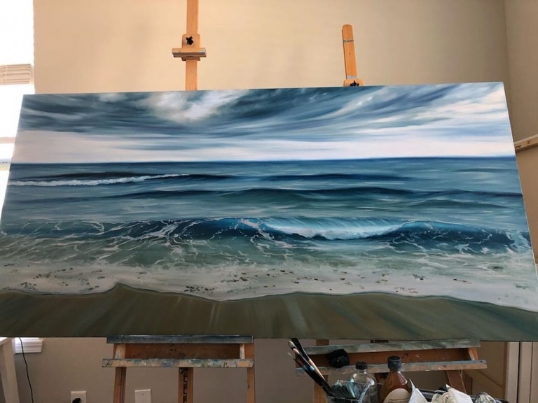 Atmospheric Oil Paintings Capture the Timeless Tranquility of the Ocean