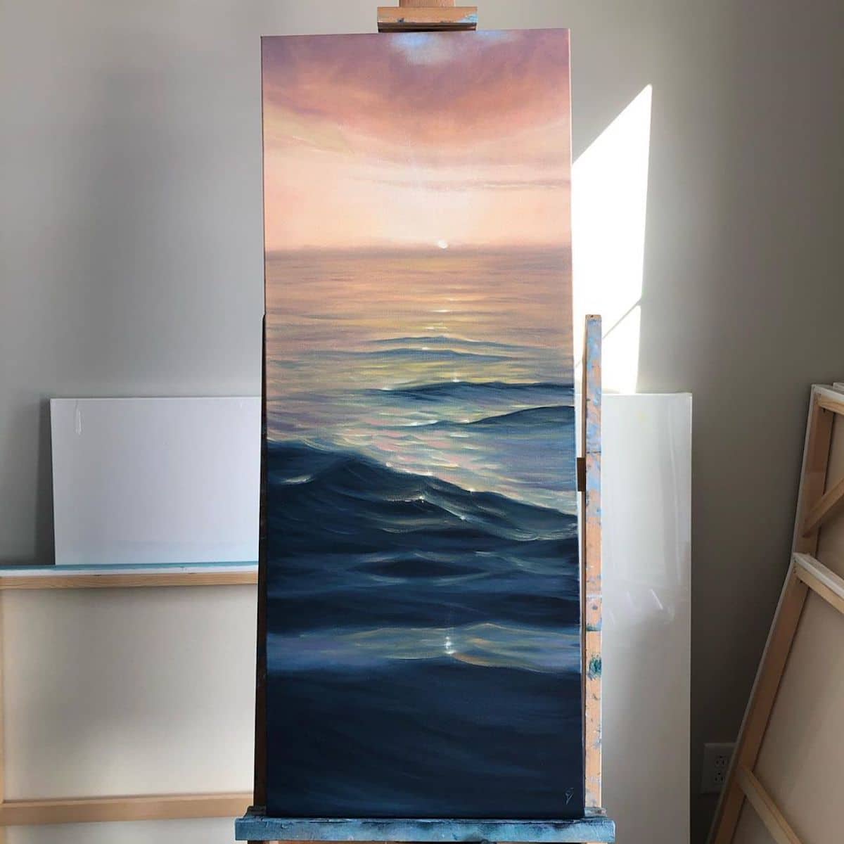 Ocean Paintings by Eva Volf