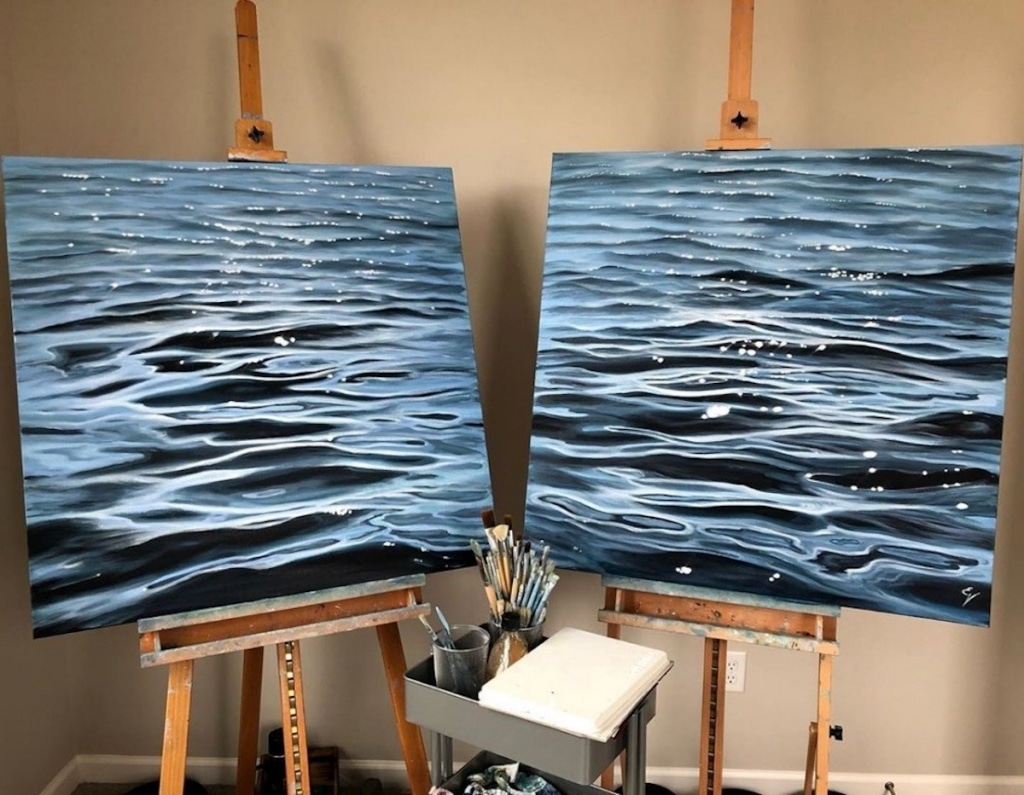 Immersive Ocean Paintings Capture The Shimmering Beauty Of The Endless Waves LaptrinhX News