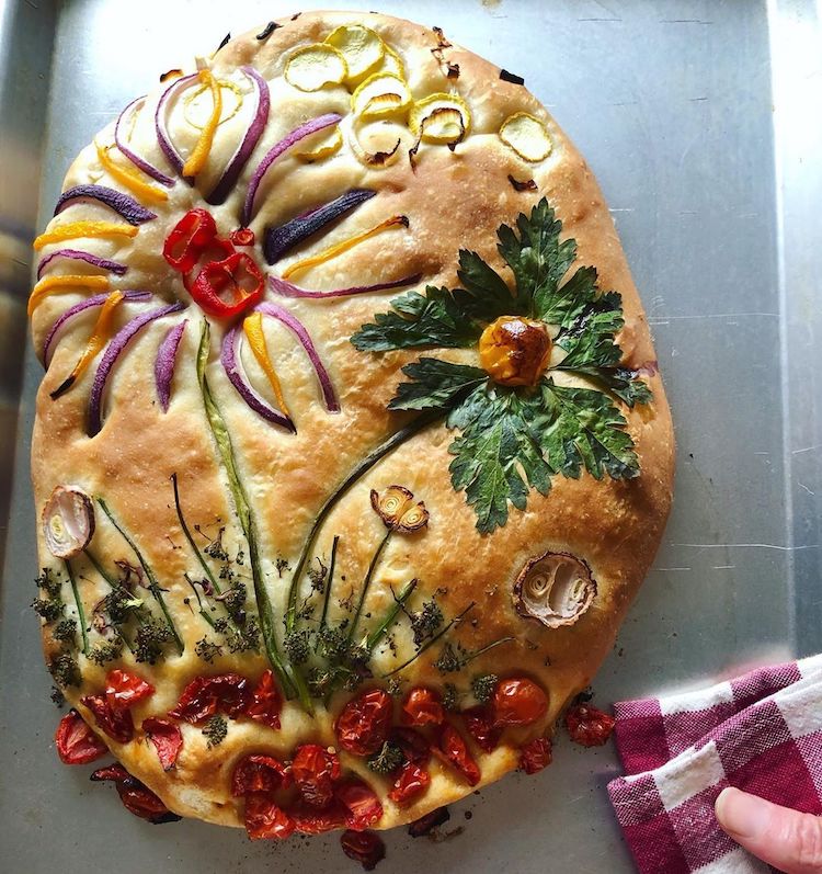 Pressed Flower Bread