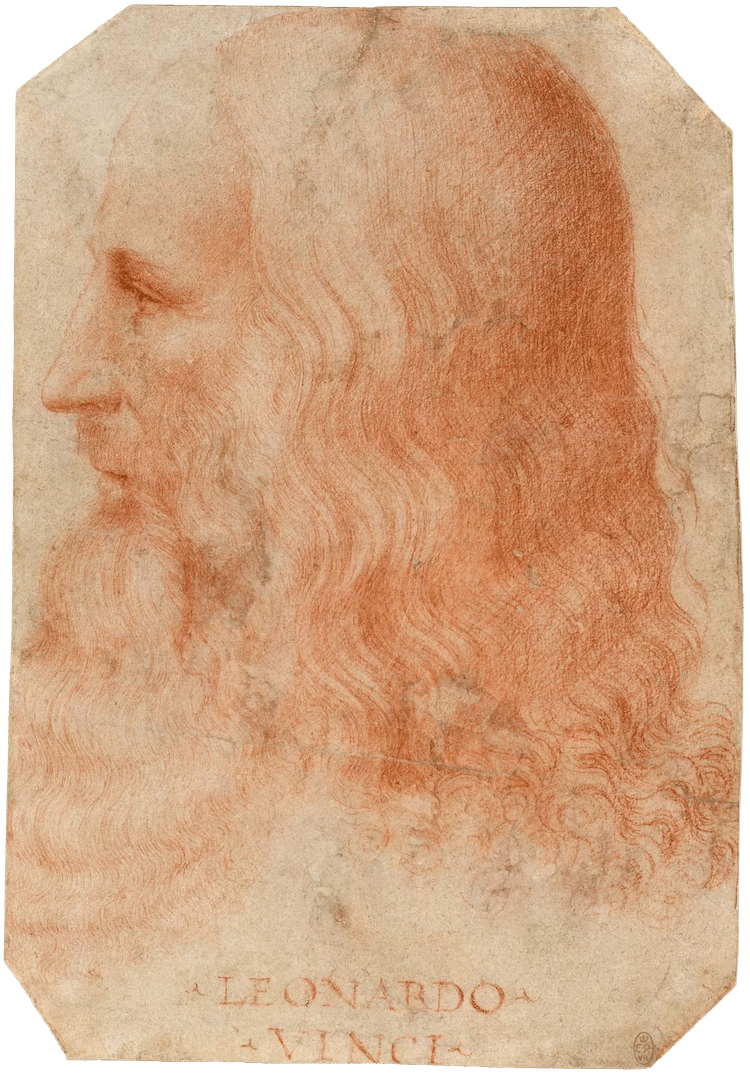 retrato de Leonardo da Vinci