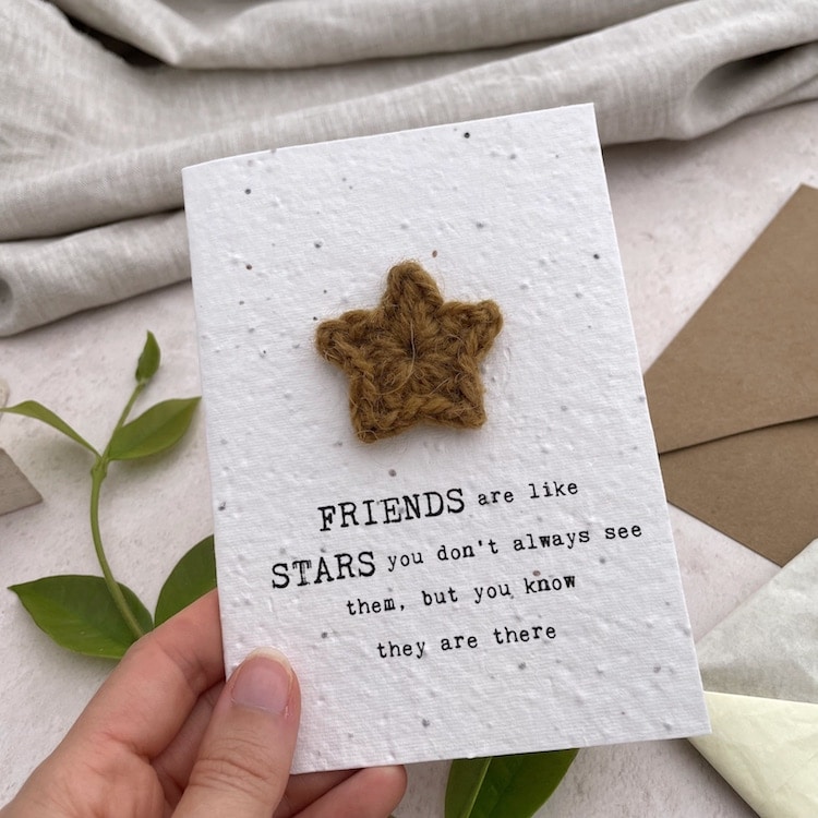 Friends Are Like Stars Card