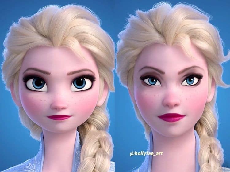 disney princess face characters together