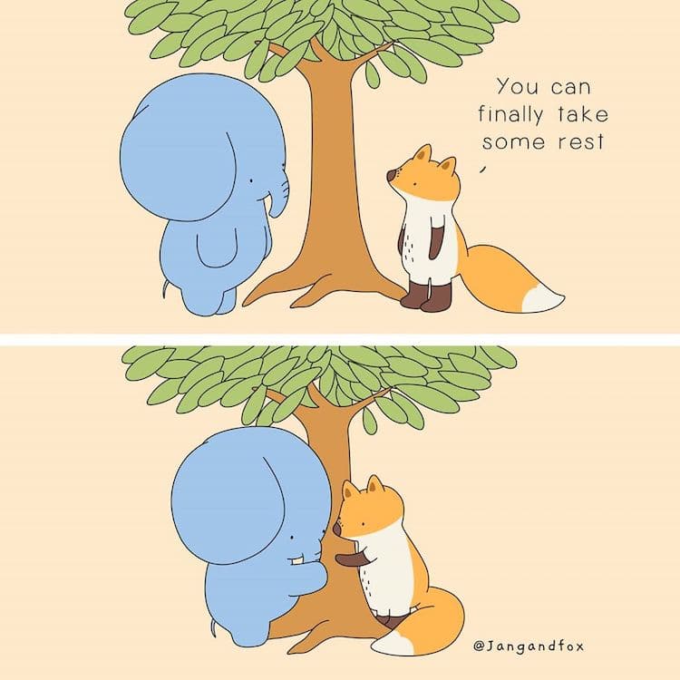 Heartwarming Animal Comics by JangandFox Studio