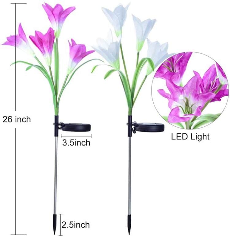 Lily Flower Solar Lights by Doingarte