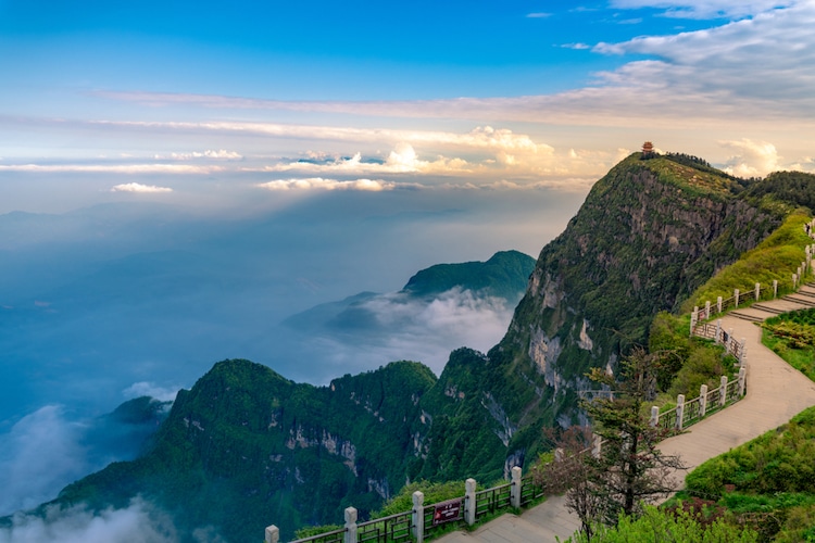 Mount Emei in Sichuan, China