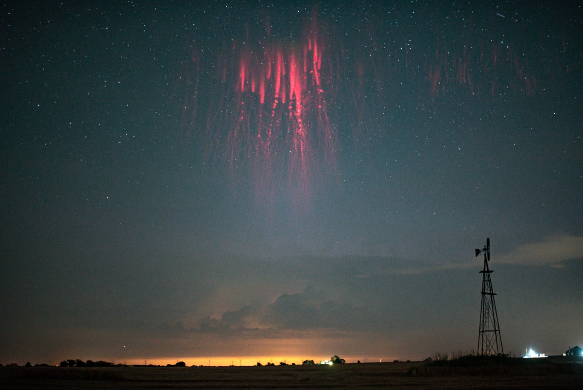 Red Sprite in the Sky by Paul Smith