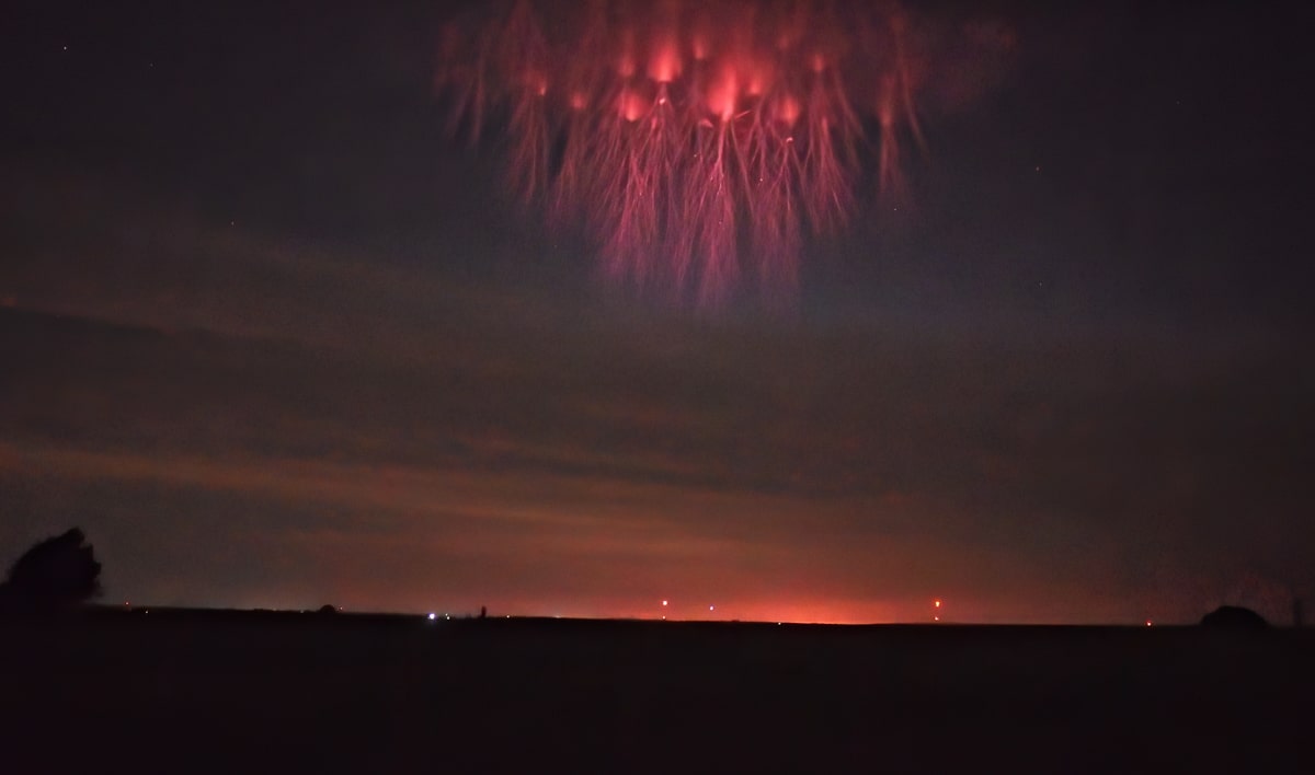 red sprite lightning