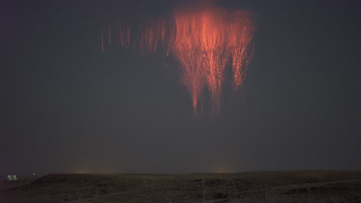 Red Sprite at Night