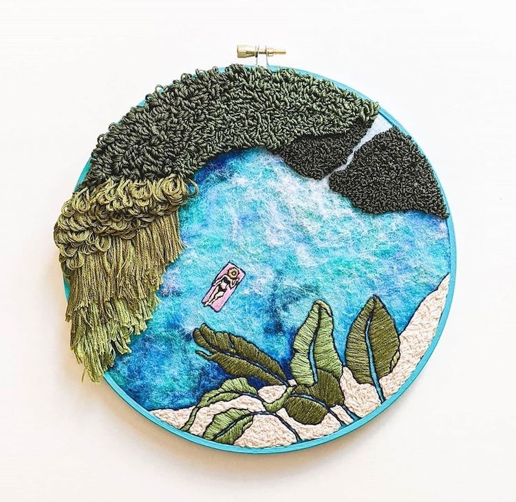 Landscape Embroidery by Suter Design Co